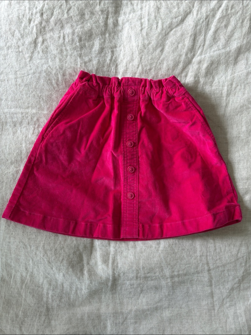 Crewcuts Bright Pink Button-Front Skirt
